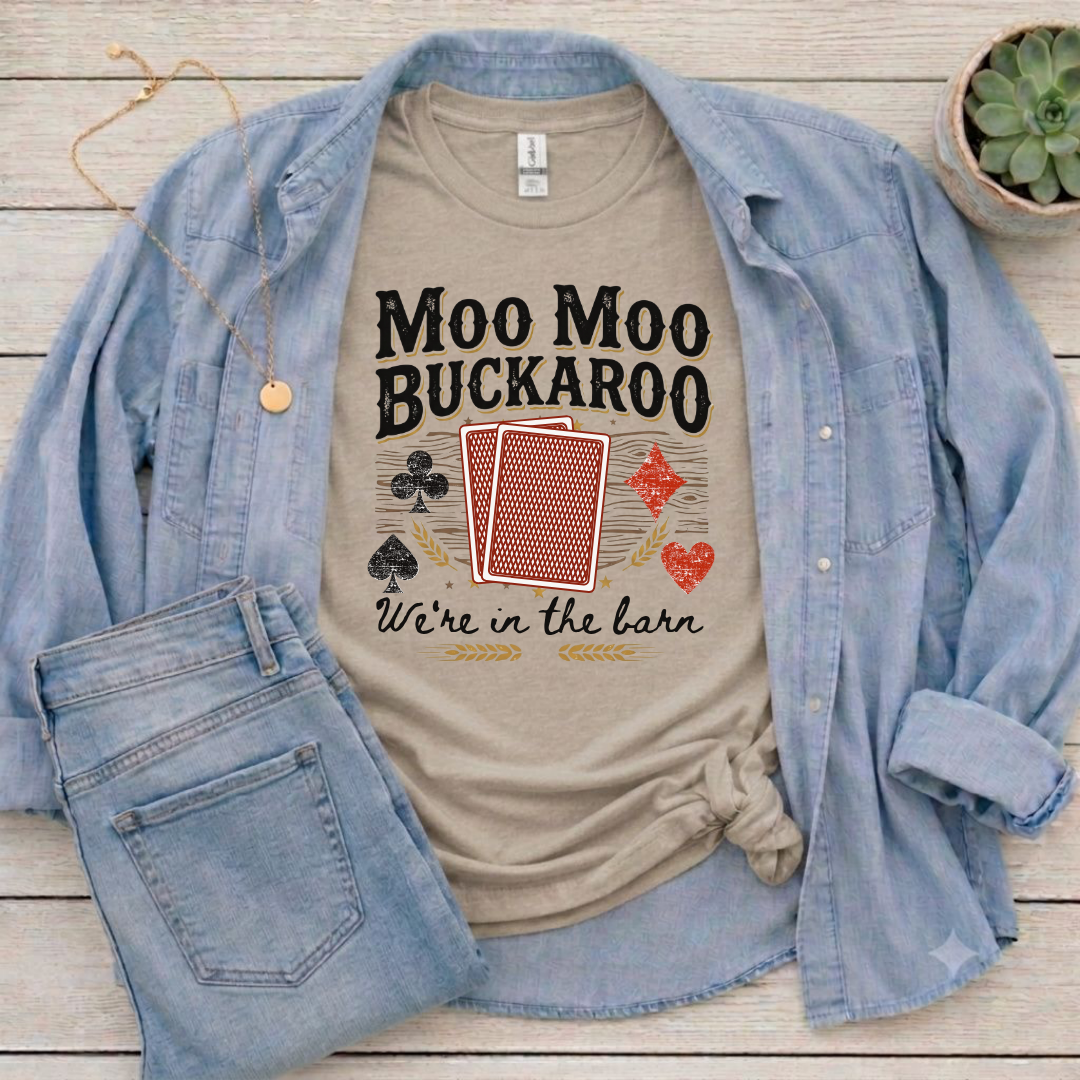 Moo Moo Buckaroo Euchre T-shirt