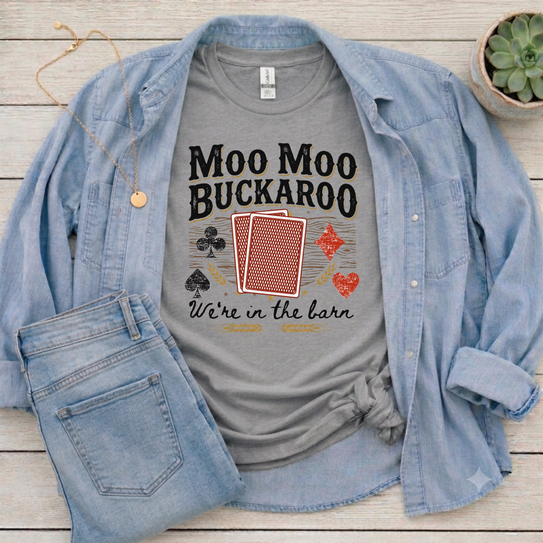 Moo Moo Buckaroo Euchre T-shirt